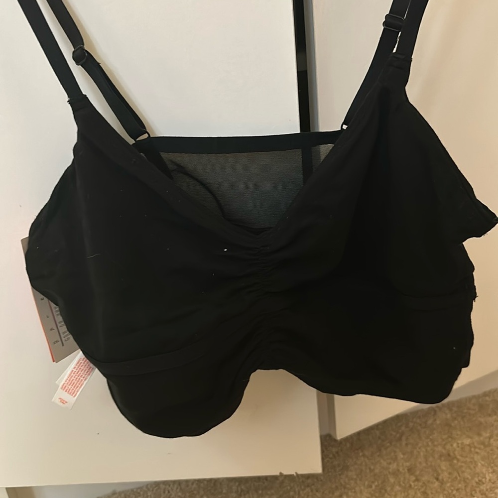 Women's Balletcore Brami - Colsie™ Black L